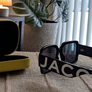 Marc Jacobs  Rectangular Sunglasses with Yellow Case